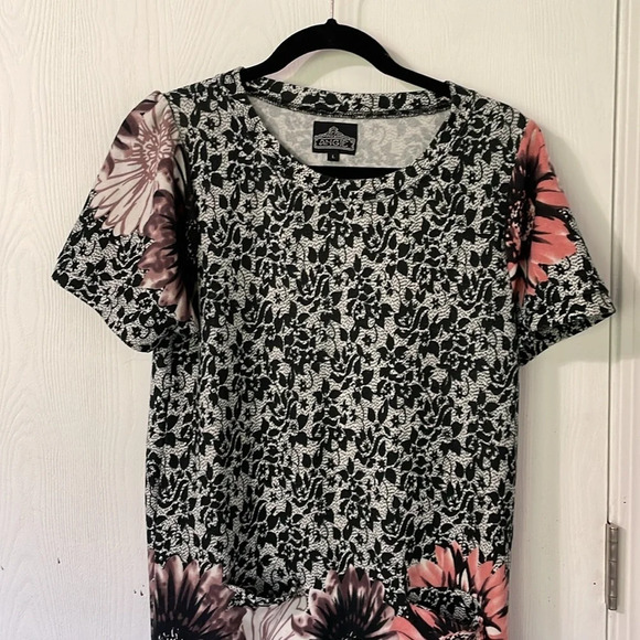 Angie floral contour midi dress with pockets size large - Picture 6 of 8